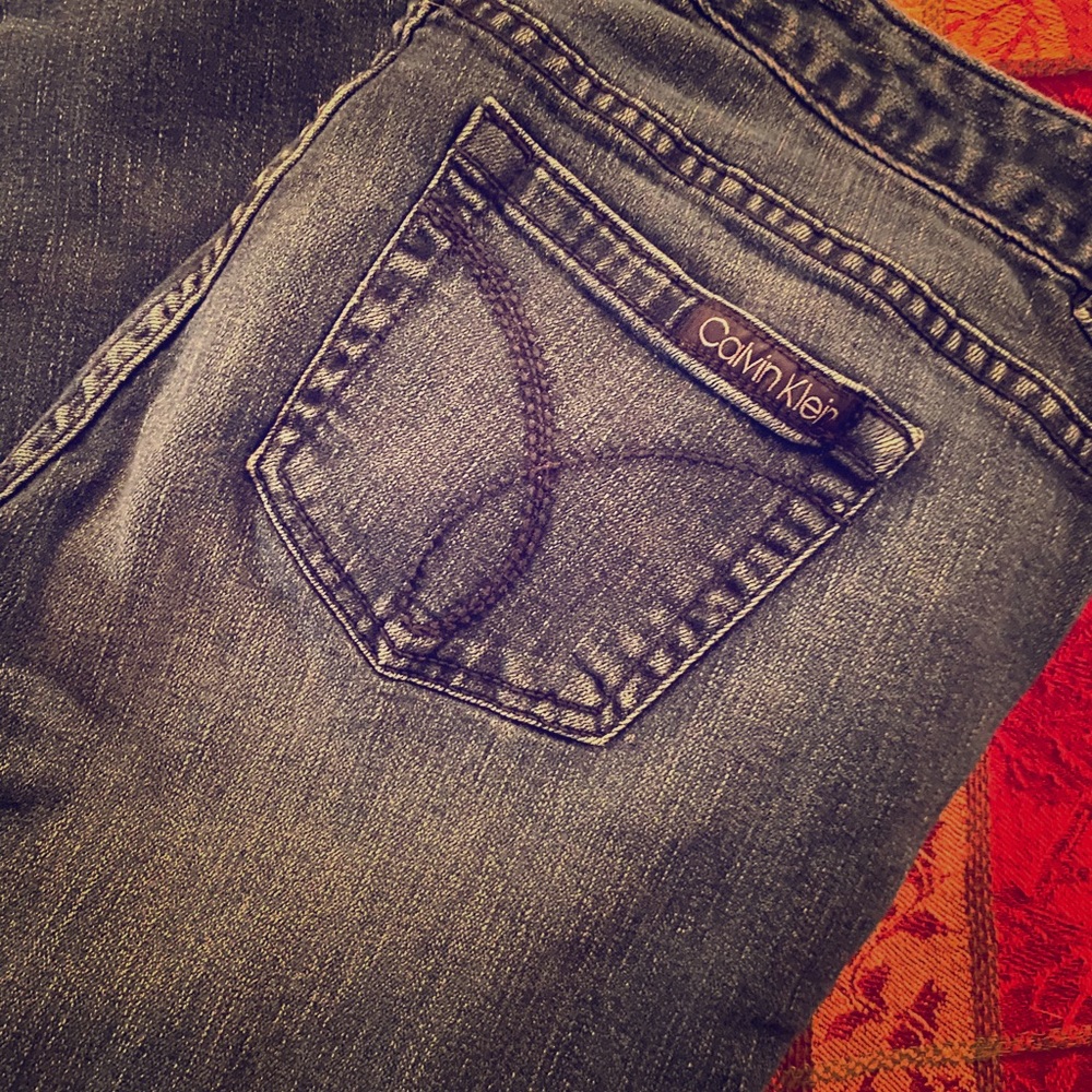 Ladies Calvin Klein skinny crop jeans size 10
